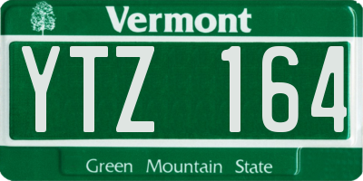 VT license plate YTZ164