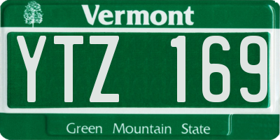 VT license plate YTZ169