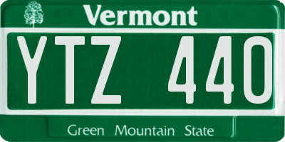VT license plate YTZ440