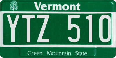VT license plate YTZ510