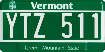 VT license plate YTZ511