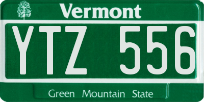 VT license plate YTZ556