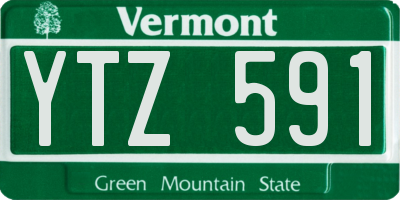 VT license plate YTZ591