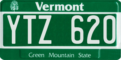 VT license plate YTZ620