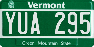 VT license plate YUA295