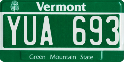 VT license plate YUA693