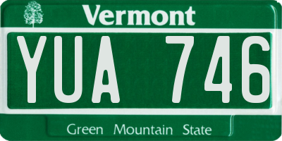 VT license plate YUA746