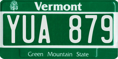 VT license plate YUA879