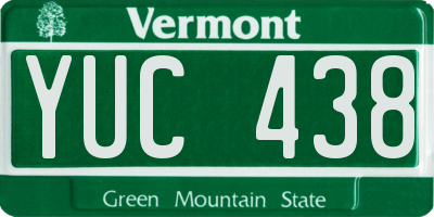 VT license plate YUC438
