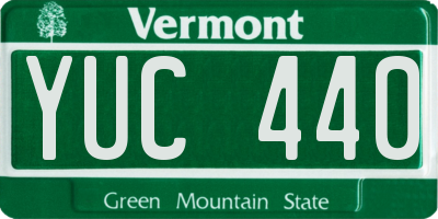 VT license plate YUC440