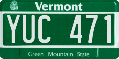VT license plate YUC471
