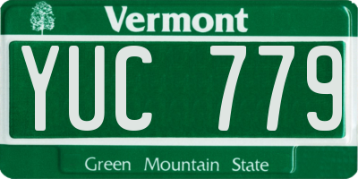 VT license plate YUC779
