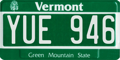 VT license plate YUE946