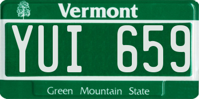 VT license plate YUI659