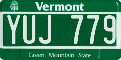 VT license plate YUJ779