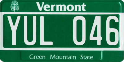 VT license plate YUL046