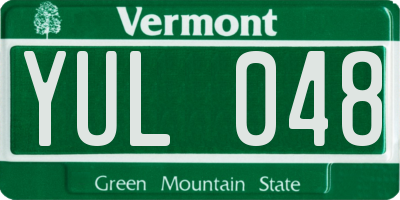 VT license plate YUL048