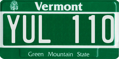 VT license plate YUL110
