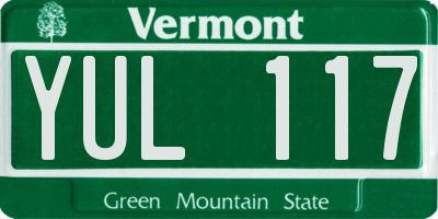 VT license plate YUL117