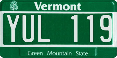 VT license plate YUL119