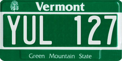 VT license plate YUL127