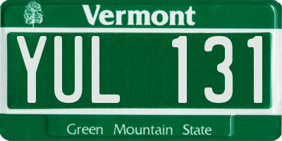 VT license plate YUL131