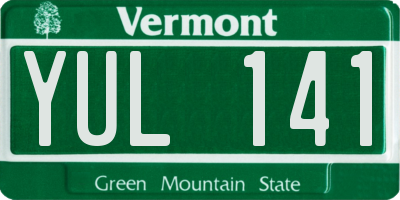 VT license plate YUL141