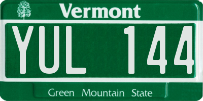 VT license plate YUL144