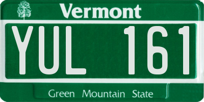 VT license plate YUL161