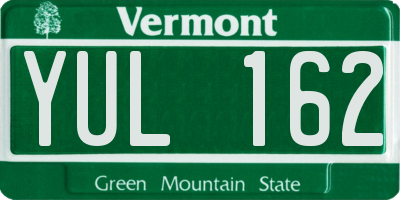 VT license plate YUL162
