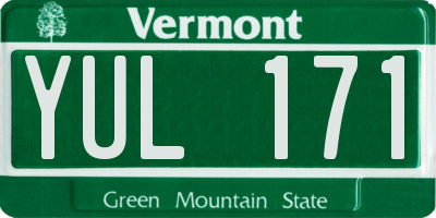 VT license plate YUL171