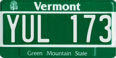 VT license plate YUL173