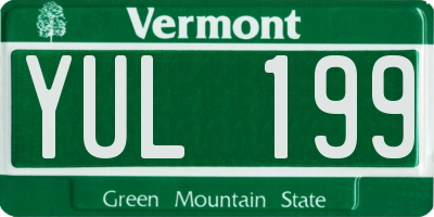 VT license plate YUL199
