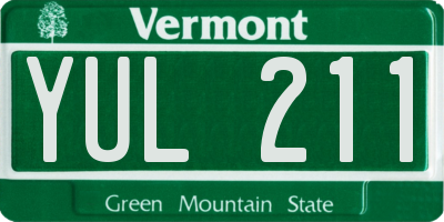VT license plate YUL211