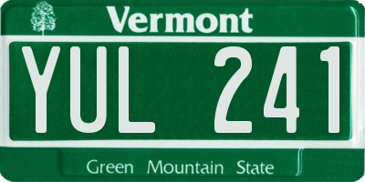 VT license plate YUL241