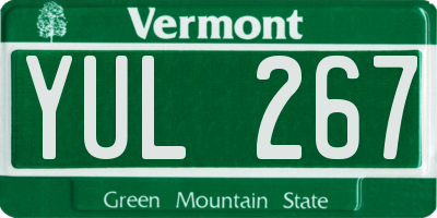 VT license plate YUL267