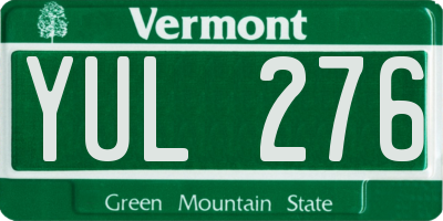 VT license plate YUL276