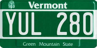 VT license plate YUL280