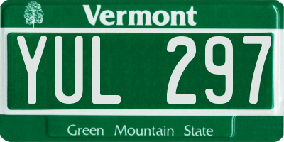 VT license plate YUL297