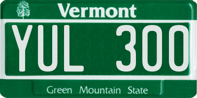 VT license plate YUL300