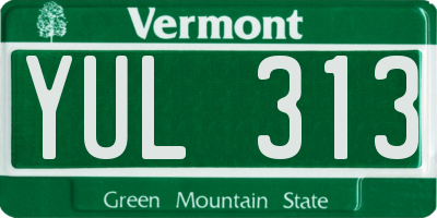 VT license plate YUL313