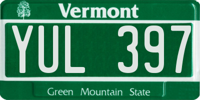 VT license plate YUL397