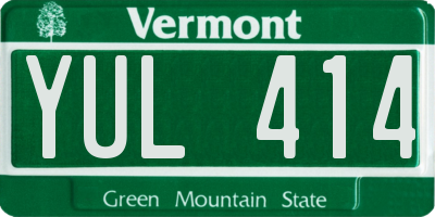 VT license plate YUL414