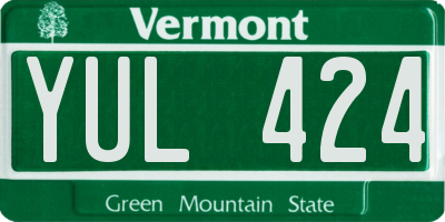 VT license plate YUL424
