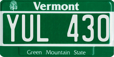 VT license plate YUL430