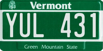 VT license plate YUL431