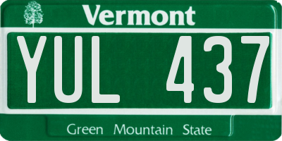 VT license plate YUL437