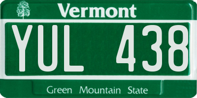 VT license plate YUL438
