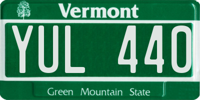 VT license plate YUL440