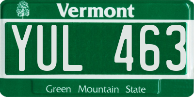 VT license plate YUL463